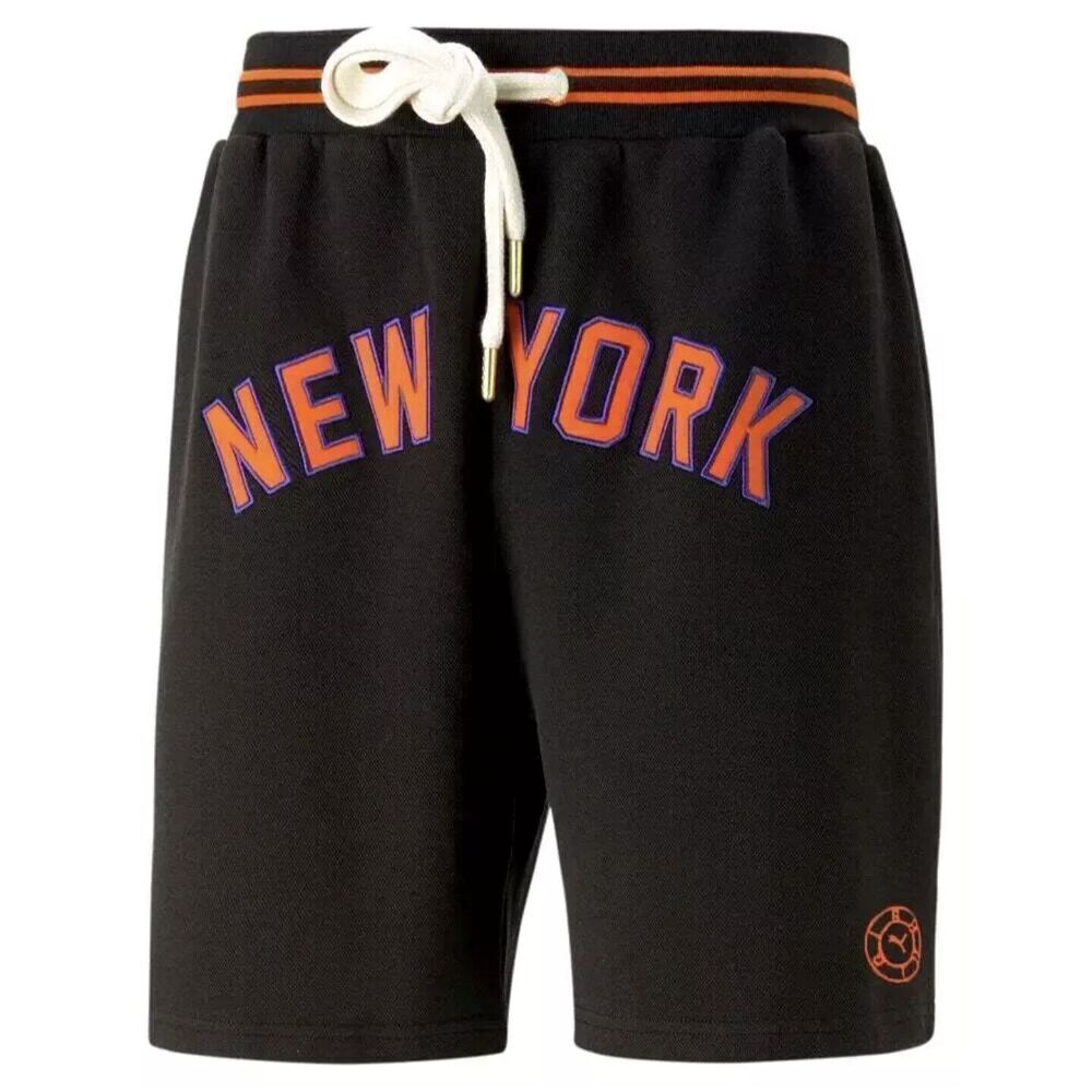 PUMA X RHUIGI Men's New York Casual Athletic Basketball Shorts Black L 539496-01